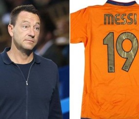 特里拍卖同行落场球衣：梅西接近20万！C罗高于10万！