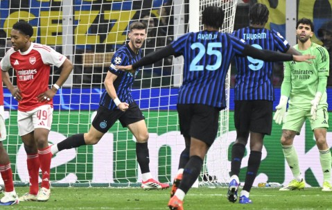 （外代二线）足球——欧冠联赛：阿森纳胜国米