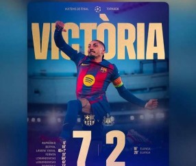 欧冠八强出炉！巴萨狂赚1亿欧元奖金，夺冠将收获超14亿