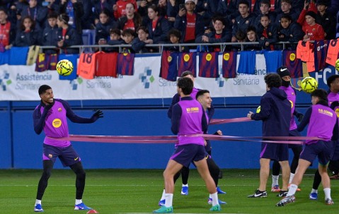 （外代二线）足球——西甲联赛：巴塞罗那队公开训练
